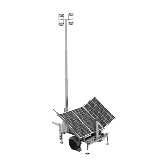 Torre Iluminacion Solar modelo heavy duty Grupo Porta